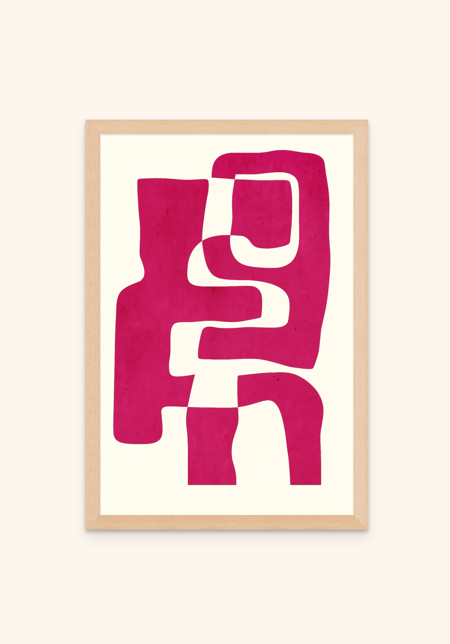 Abstract Art Fuchsia