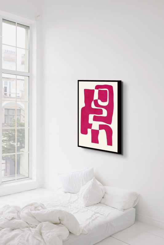 Abstract Art Fuchsia