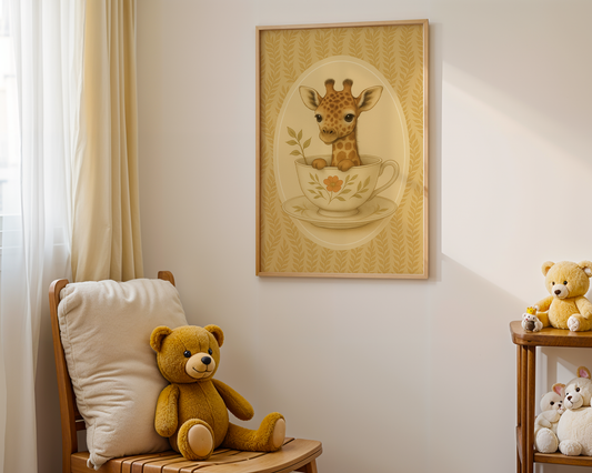 Baby Giraffe In A Teacup