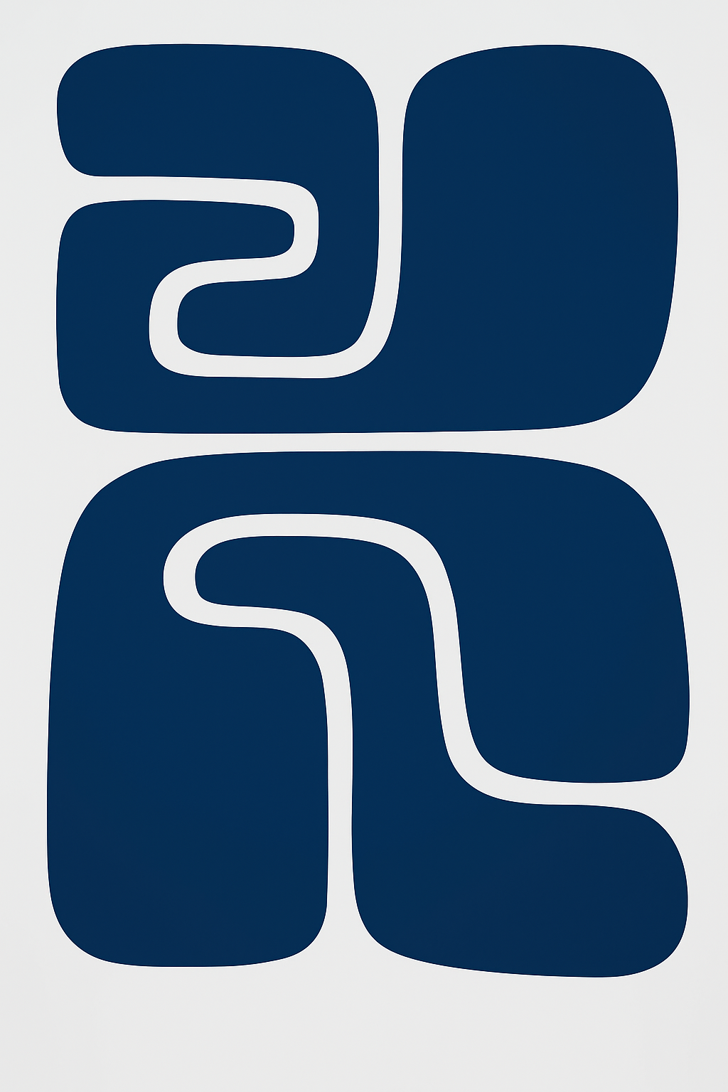 Abstract Art Disco Maze Blue
