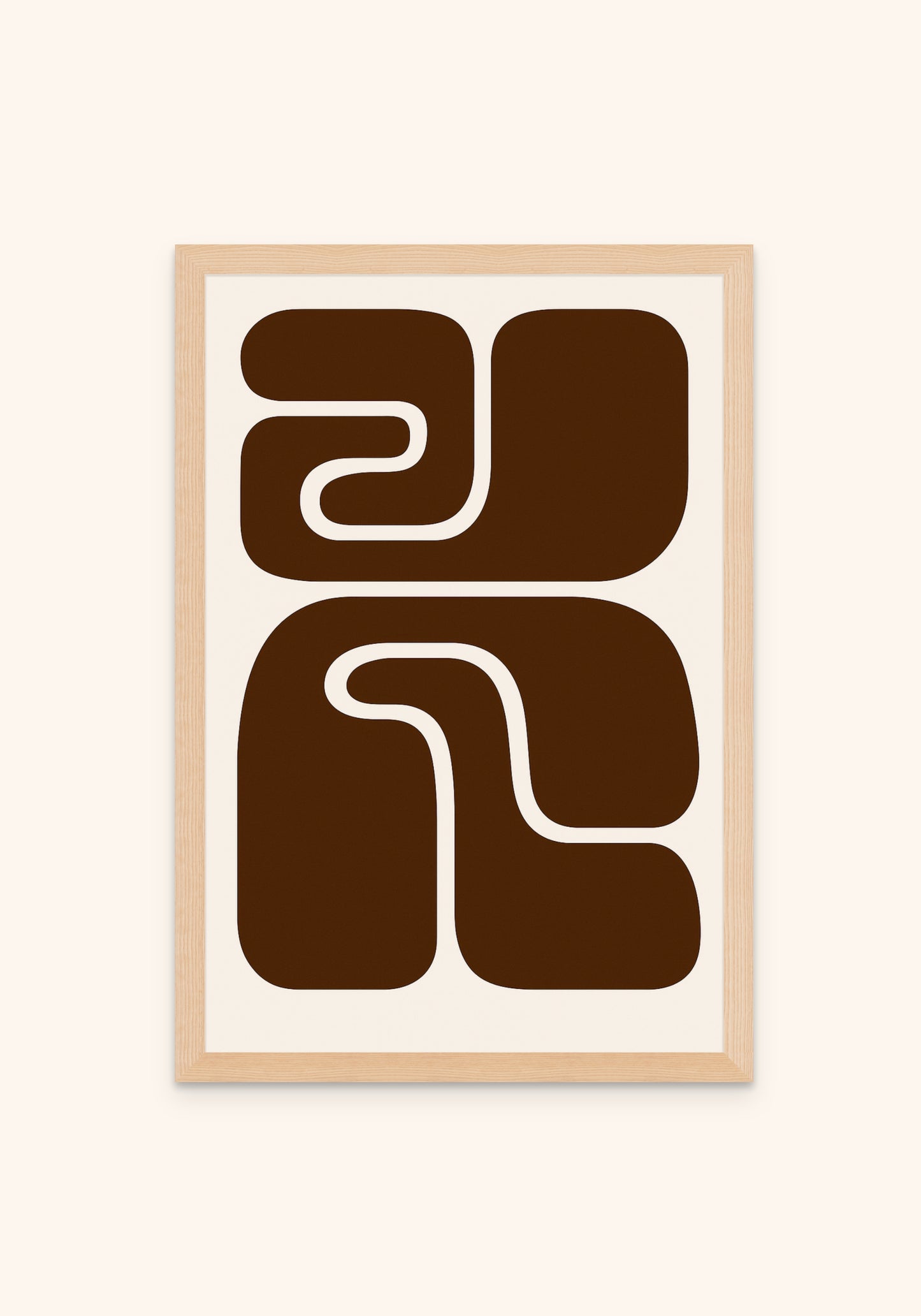 Abstract Art Disco Funk Marrone