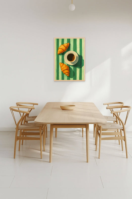 Coffee And Croissant - Art Spectrum