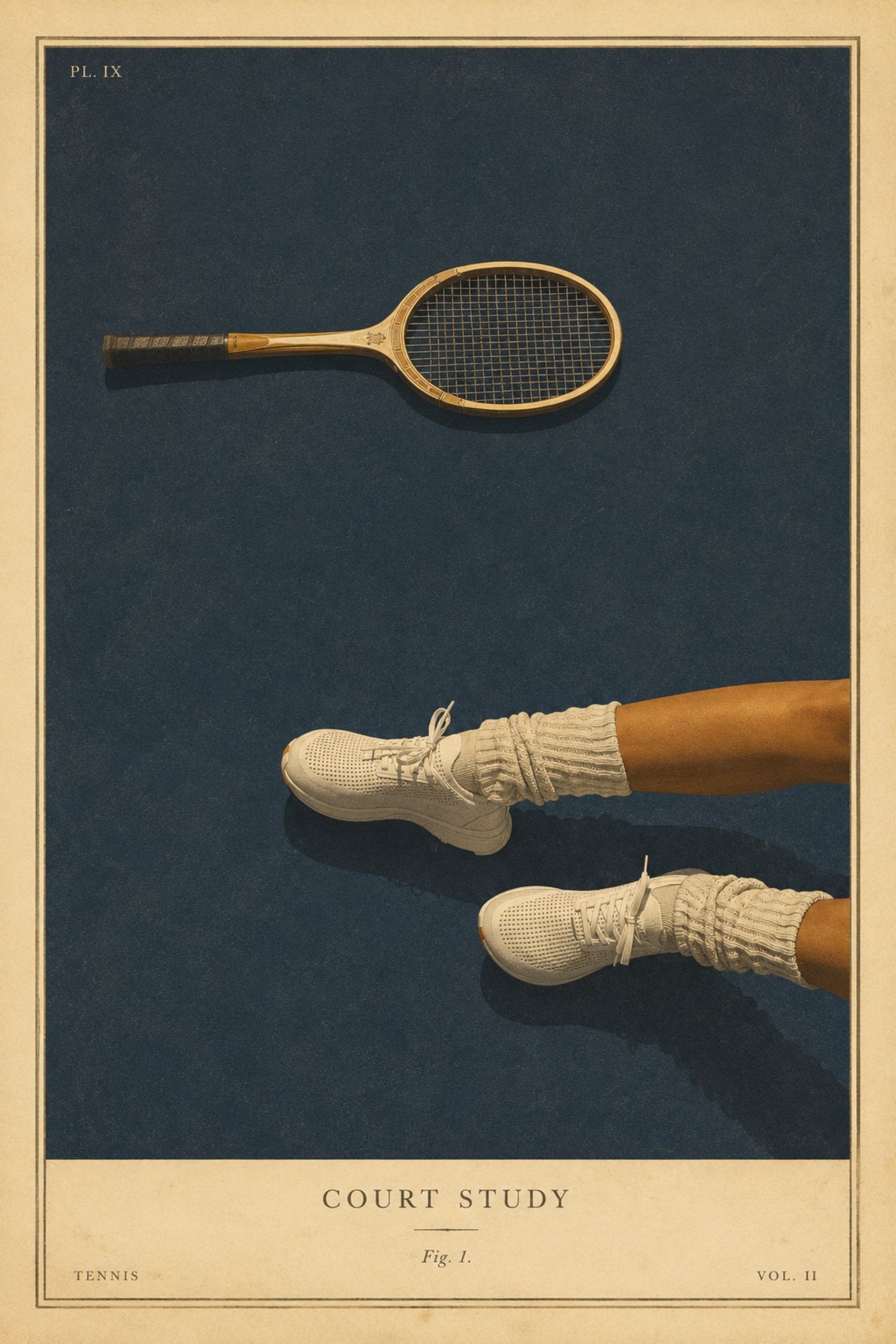 Court Study vintage art print — Art Spectrum