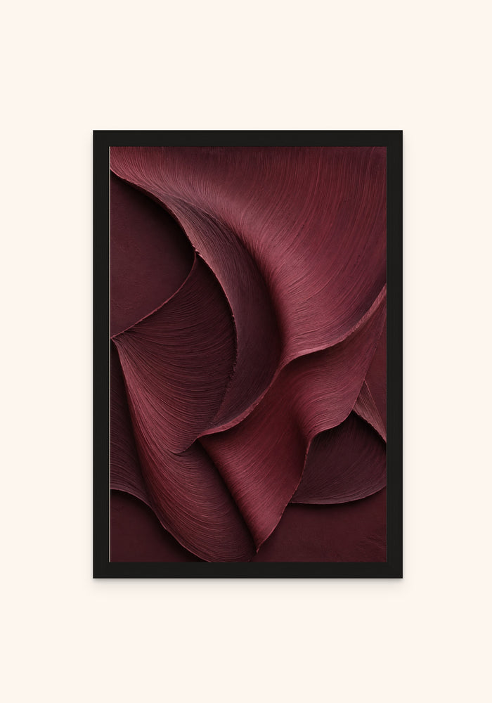 Crimson Reverie framed print in a black frame — Art Spectrum