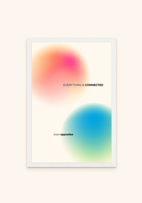 Equinox framed print in a white frame — Art Spectrum
