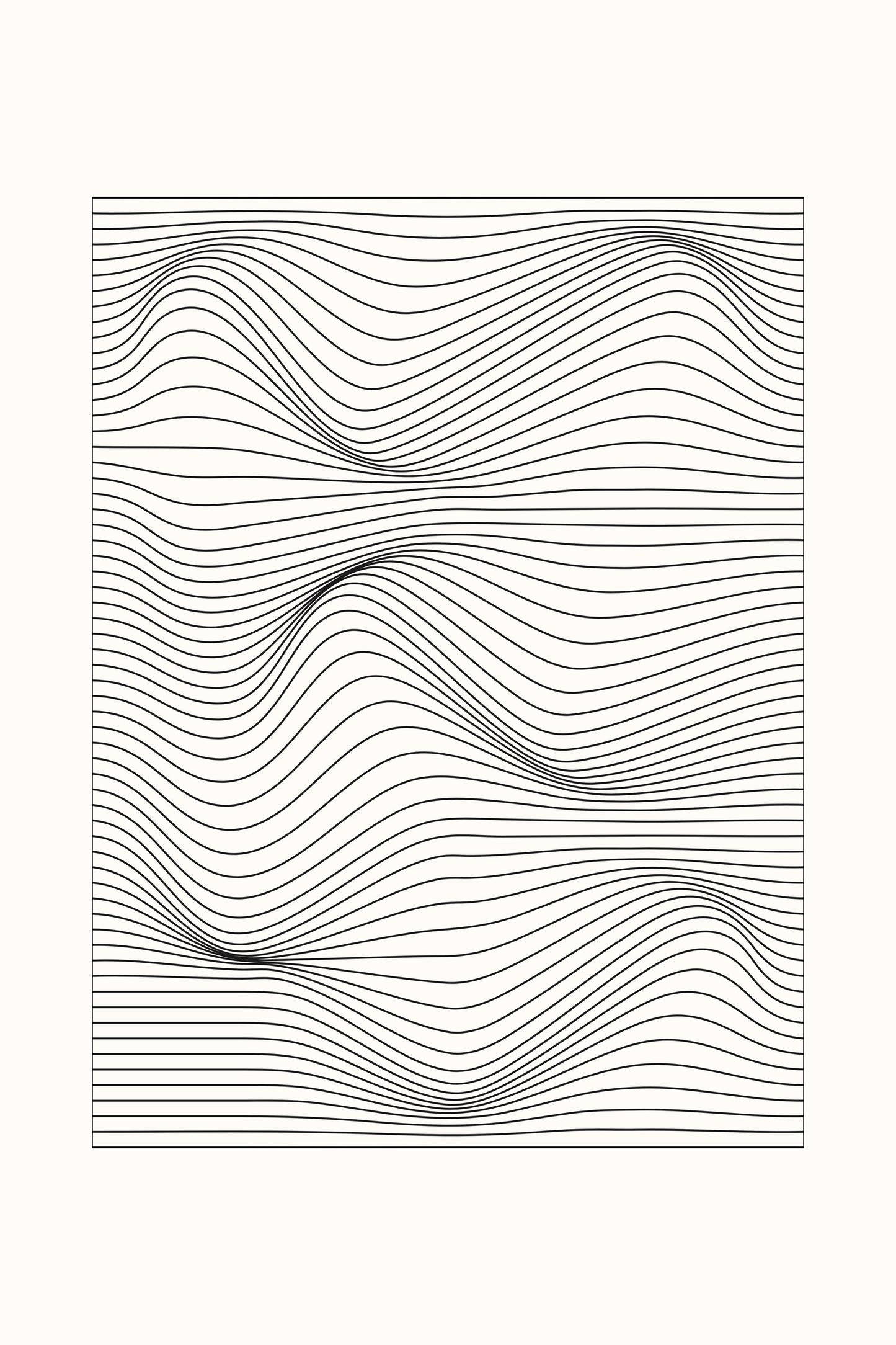 Frequency 1 geometric abstract art print — Art Spectrum