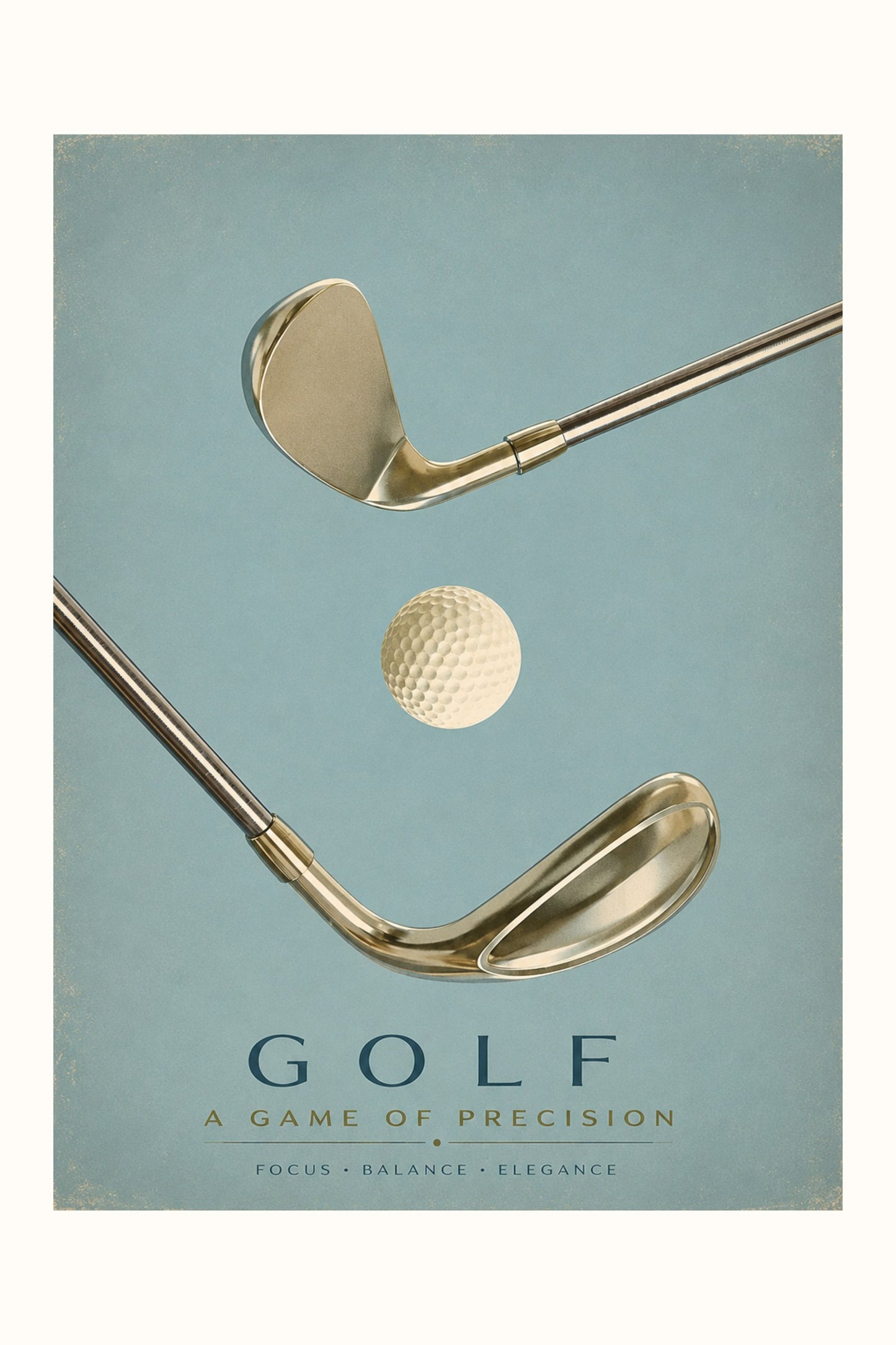 Golf vintage art print — Art Spectrum