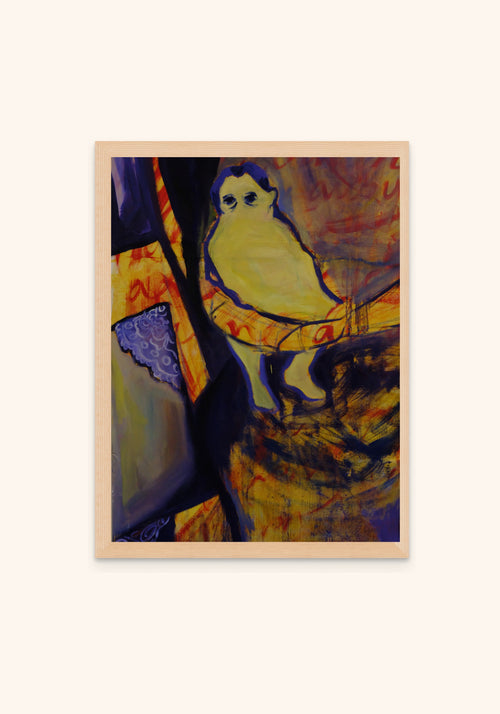 Golden Child by Havva Malyalizade, framed art print