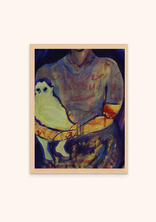 In Her Lap by Havva Malyalizade, framed art print