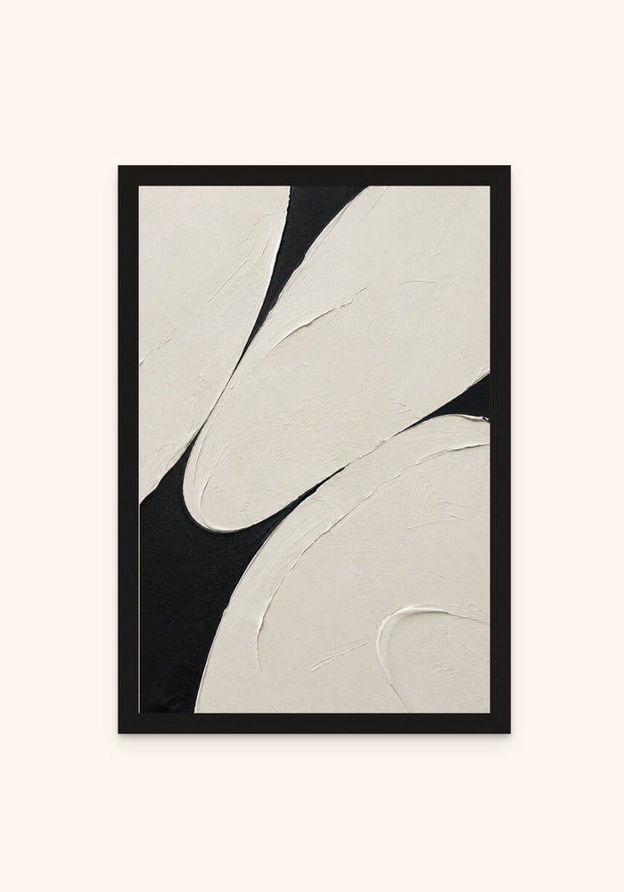 Lunar Forms framed print in a black frame — Art Spectrum