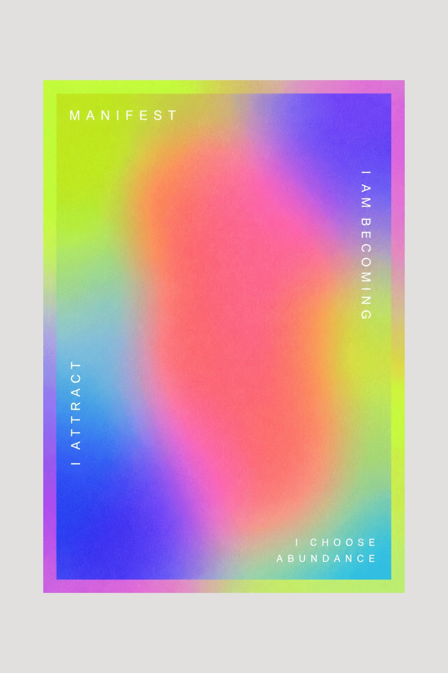 Manifest geometric abstract art print — Art Spectrum