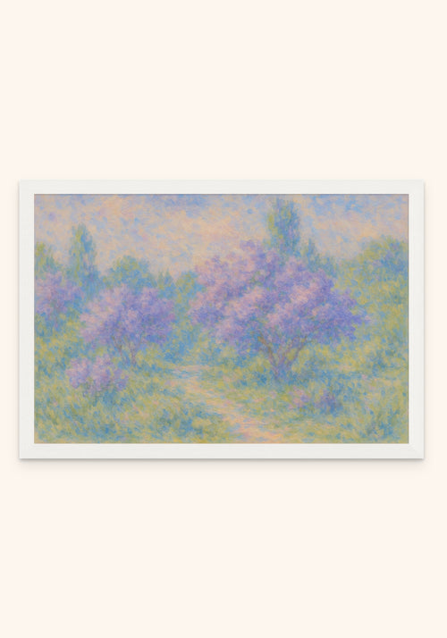 Meadow framed print in a white frame — Art Spectrum