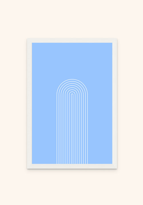 Mediterra framed print in a white frame — Art Spectrum