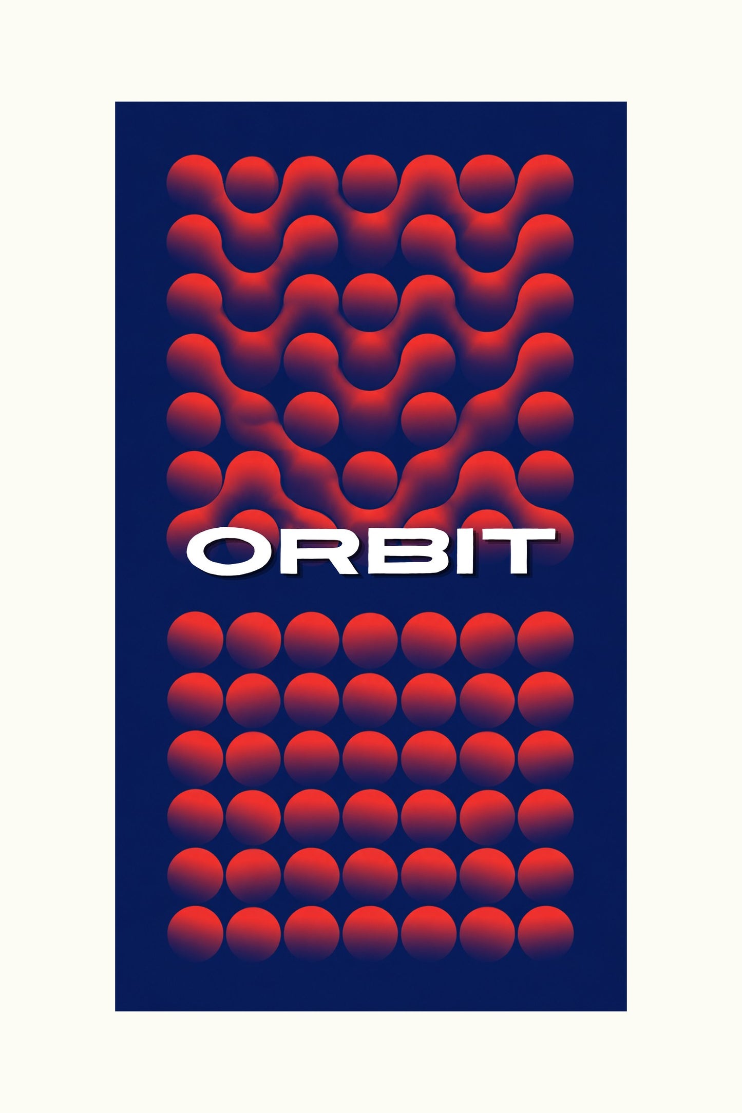 Orbit geometric abstract art print — Art Spectrum