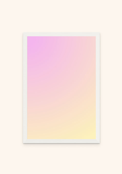 Perception framed print in a white frame — Art Spectrum