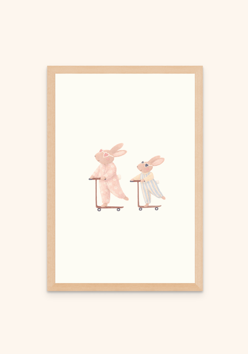 Playful Rabbits - Art Spectrum