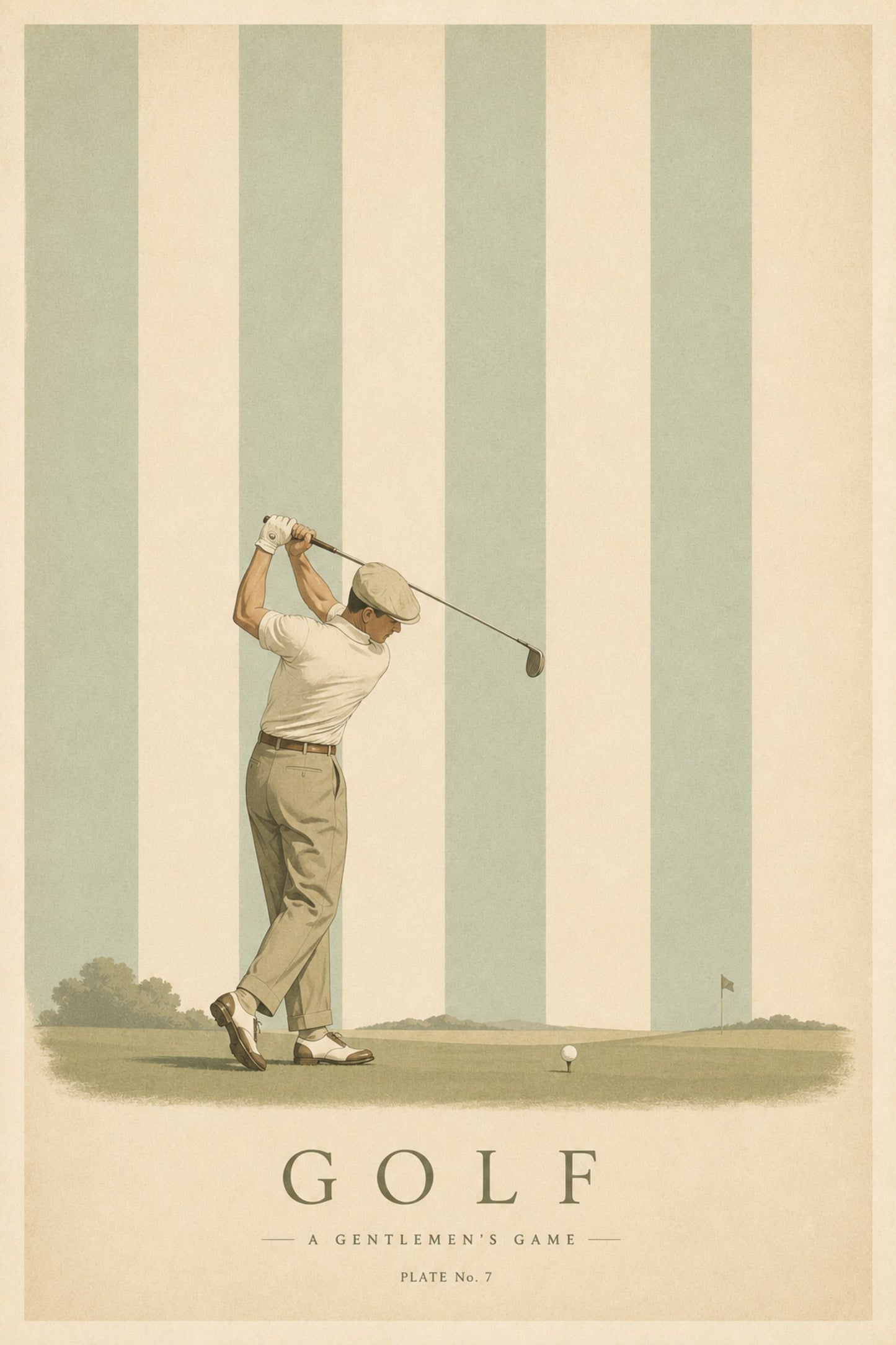 Vintage Golf vintage art print — Art Spectrum