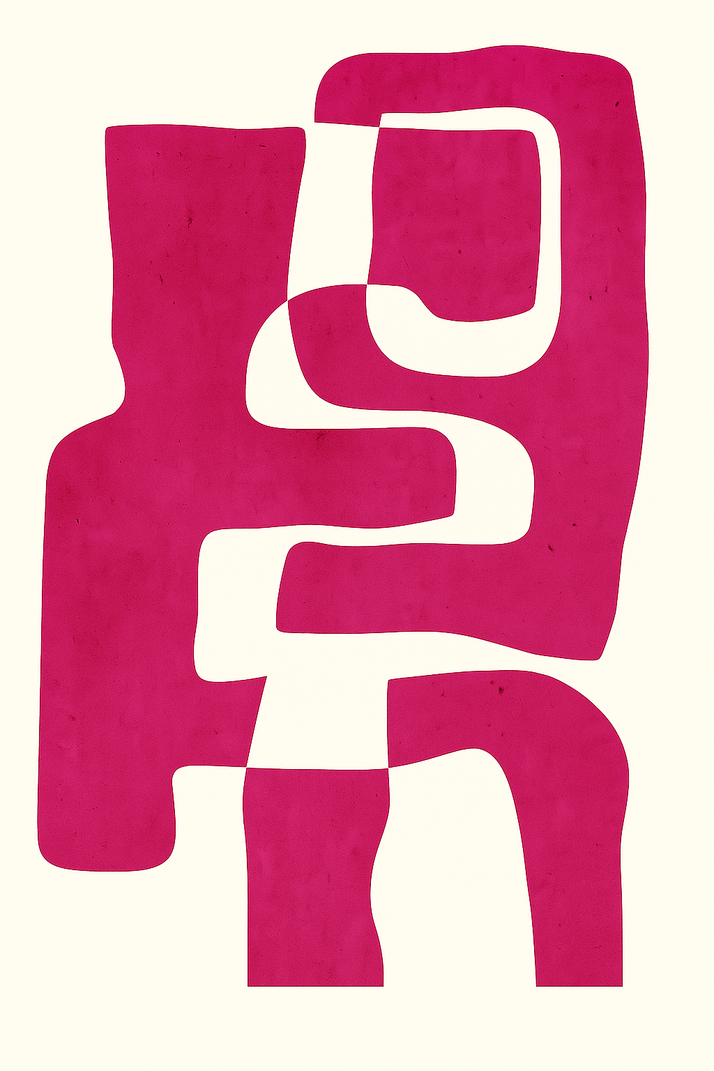 Abstract Art Fuchsia