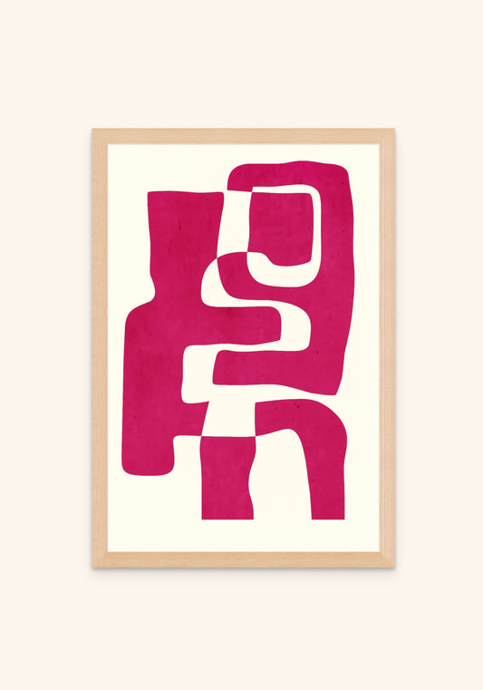 Abstract Art Fuchsia