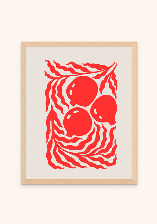 Abstract Art Pomegranate