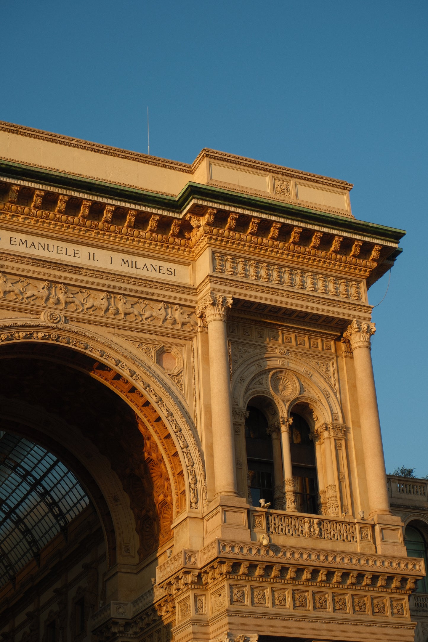 Golden Facade Of Milan