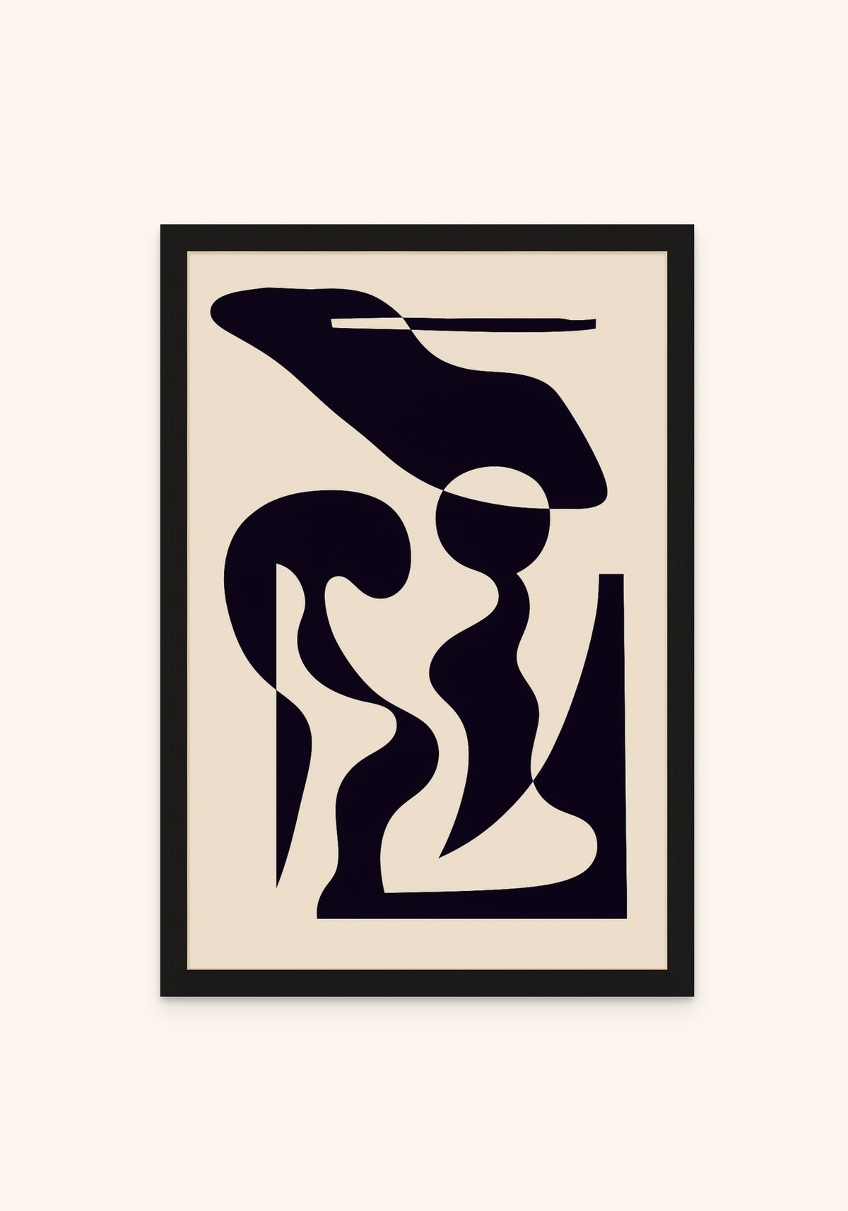Abstract Art 1 framed print in a black frame — Art Spectrum
