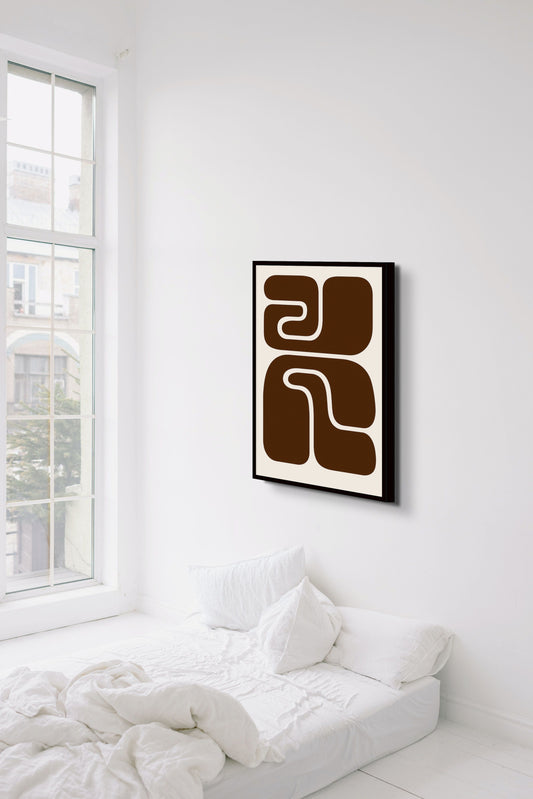 Abstract Art Disco Funk Marrone - Art Spectrum