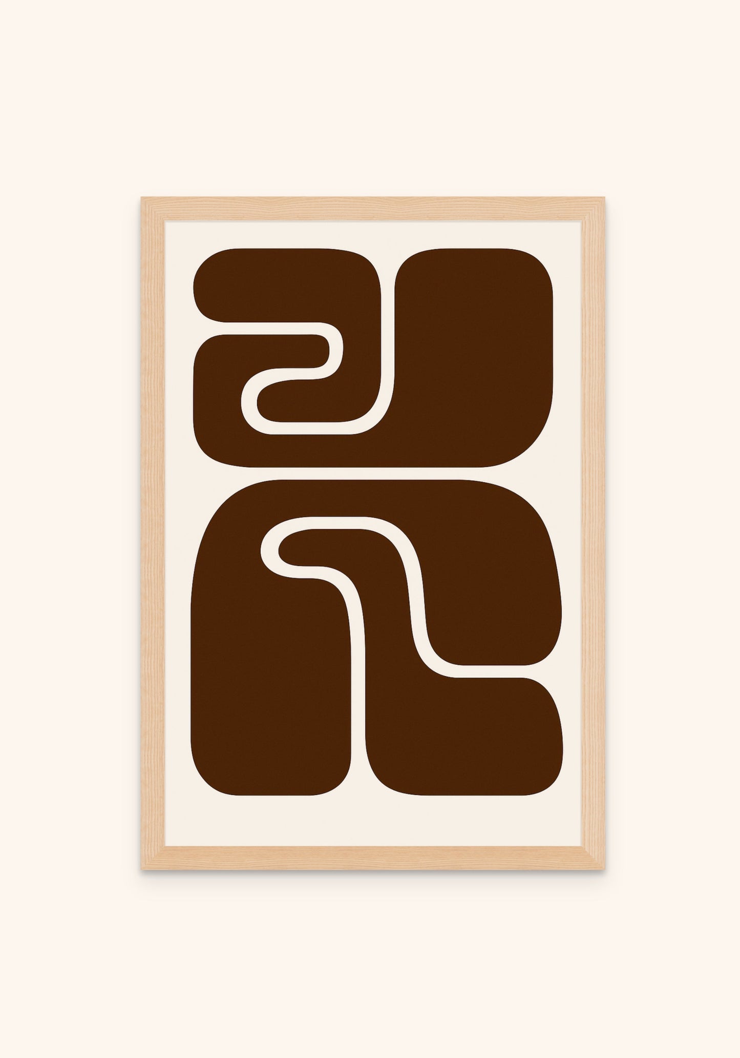 Abstract Art Disco Funk Marrone - Art Spectrum