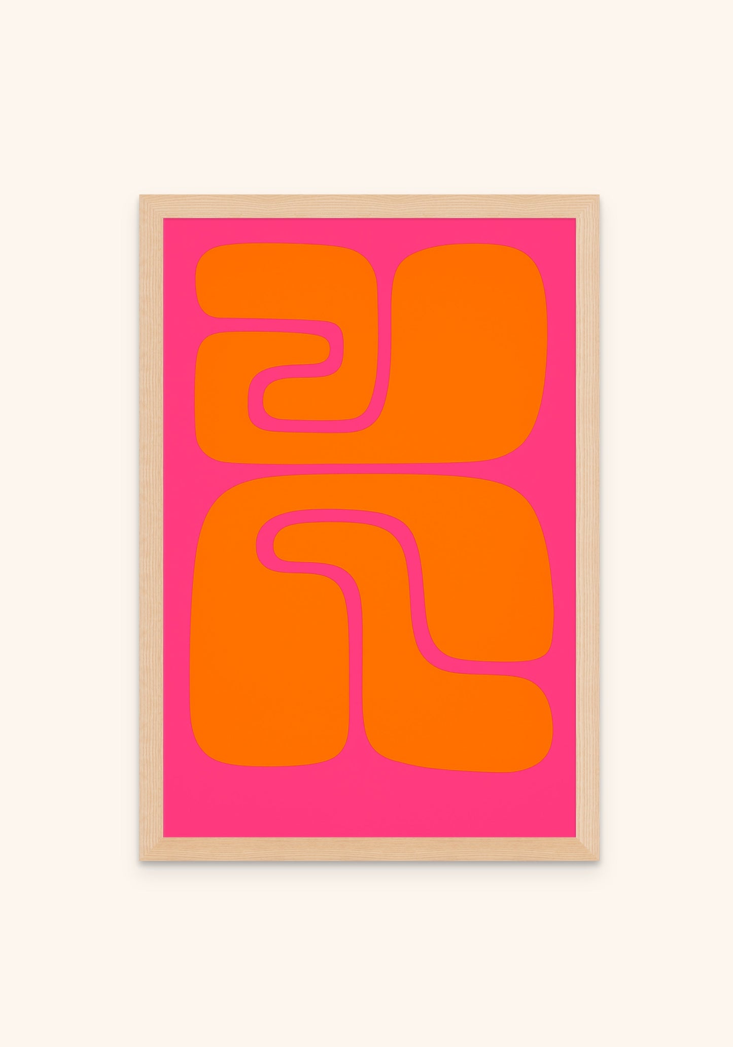 Abstract Art Orange On Magenta - Art Spectrum