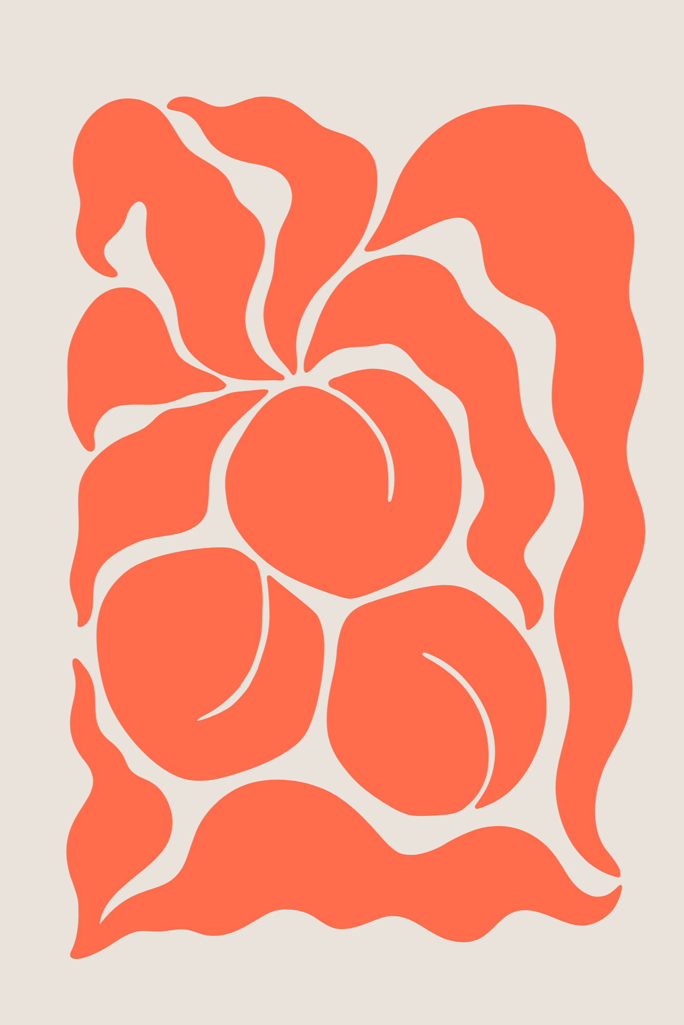 Abstract Art Peaches - Art Spectrum