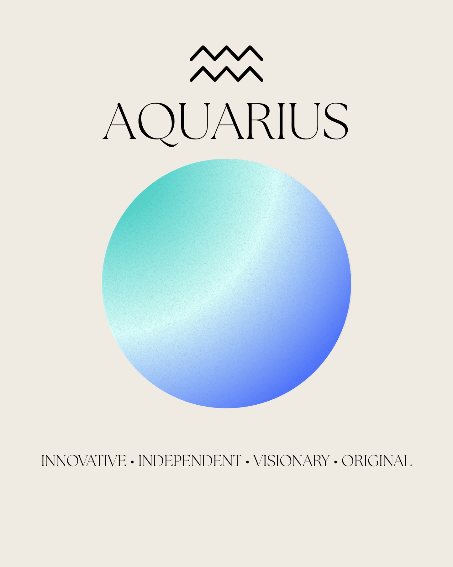 Aquarius Zodiac Sign - Art Spectrum