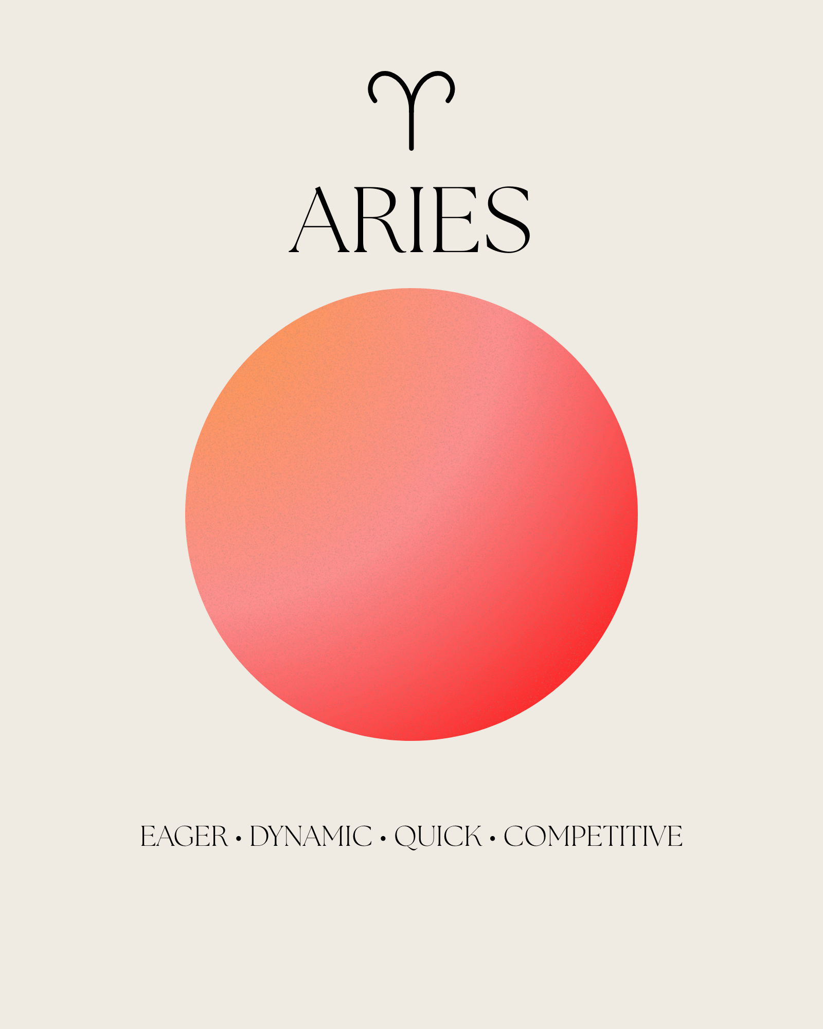 Aries Zodiac Sign - Art Spectrum