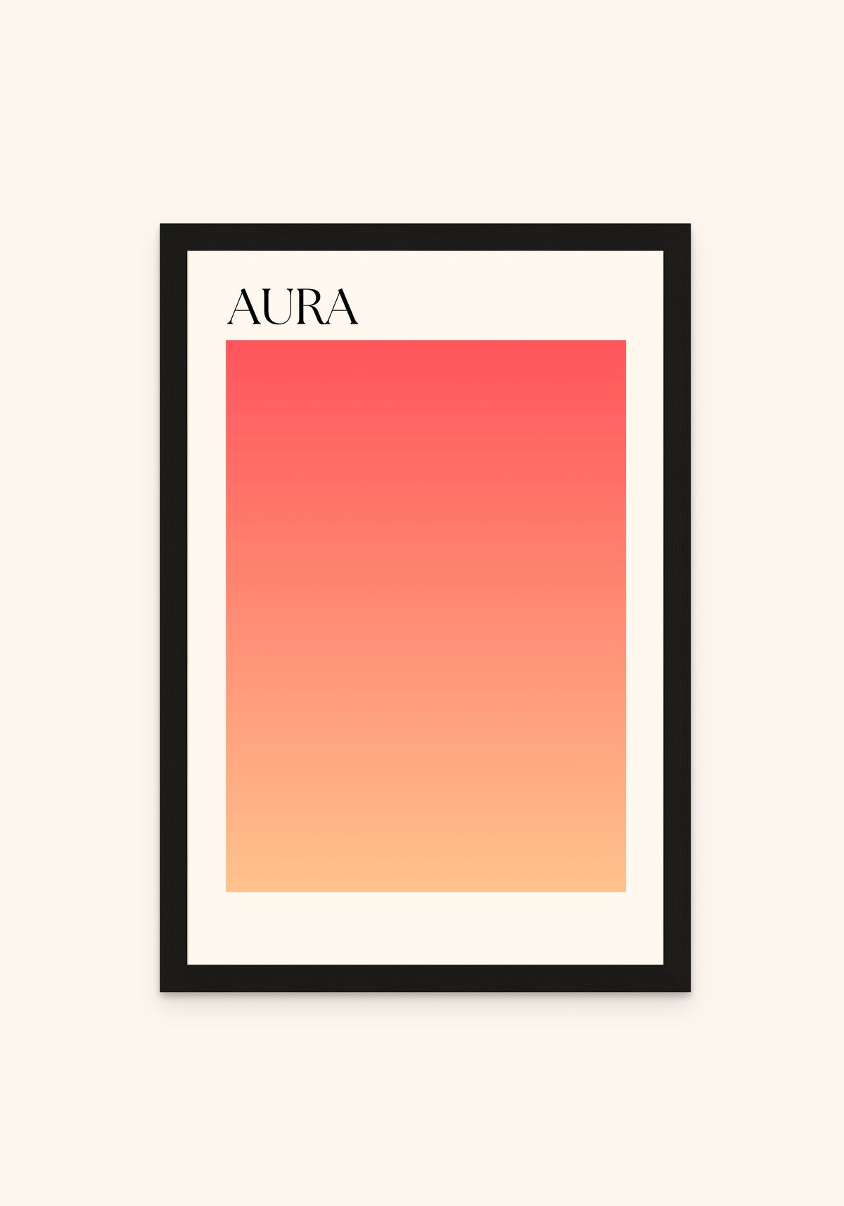 Aura Momentum framed print in a black frame — Art Spectrum