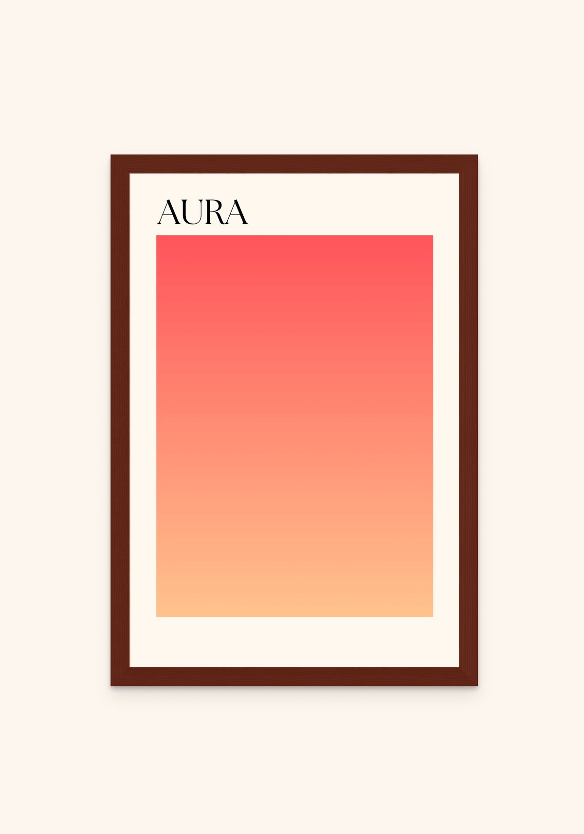 Aura Momentum framed print in an espresso frame — Art Spectrum