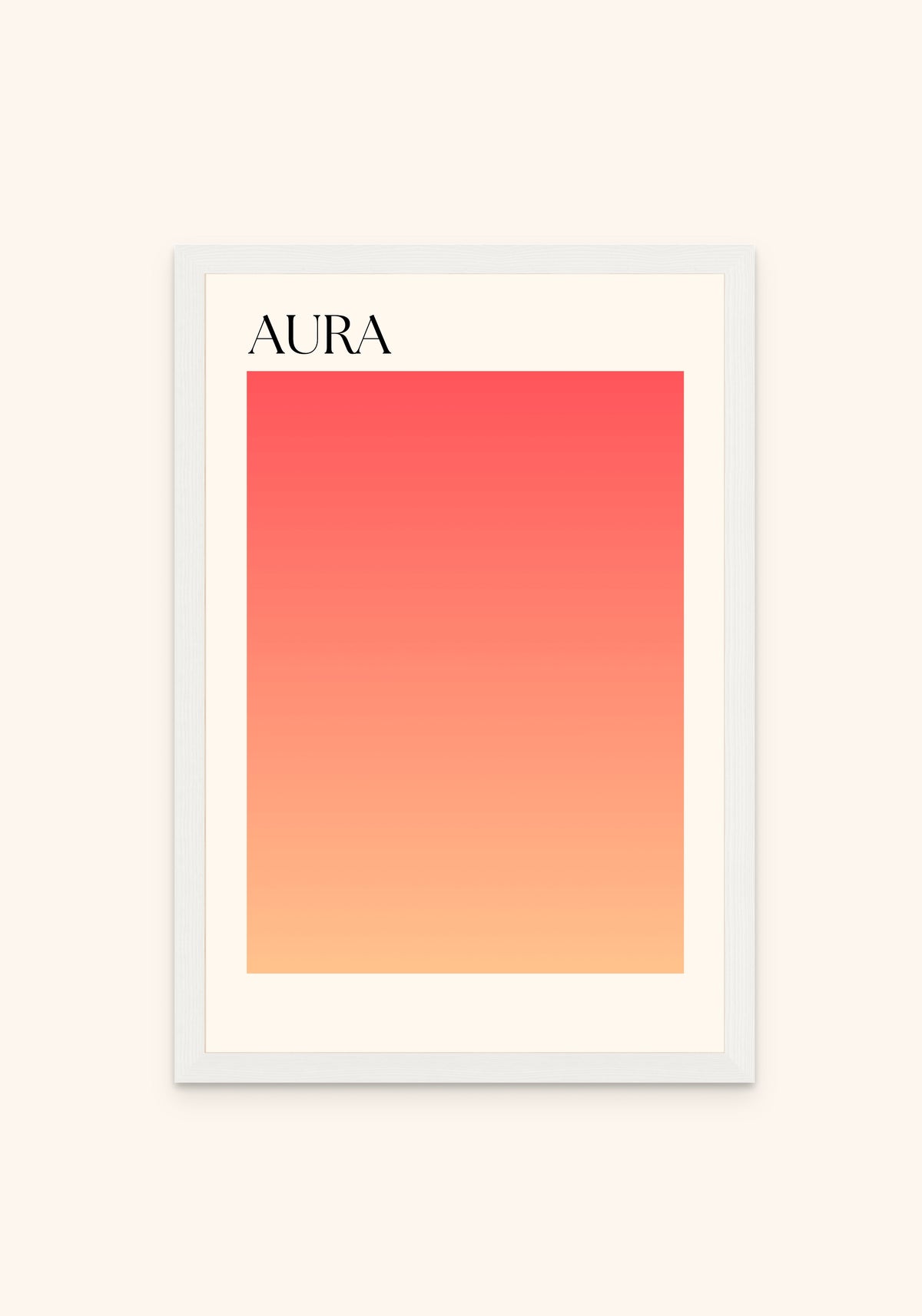 Aura Momentum framed print in a white frame — Art Spectrum