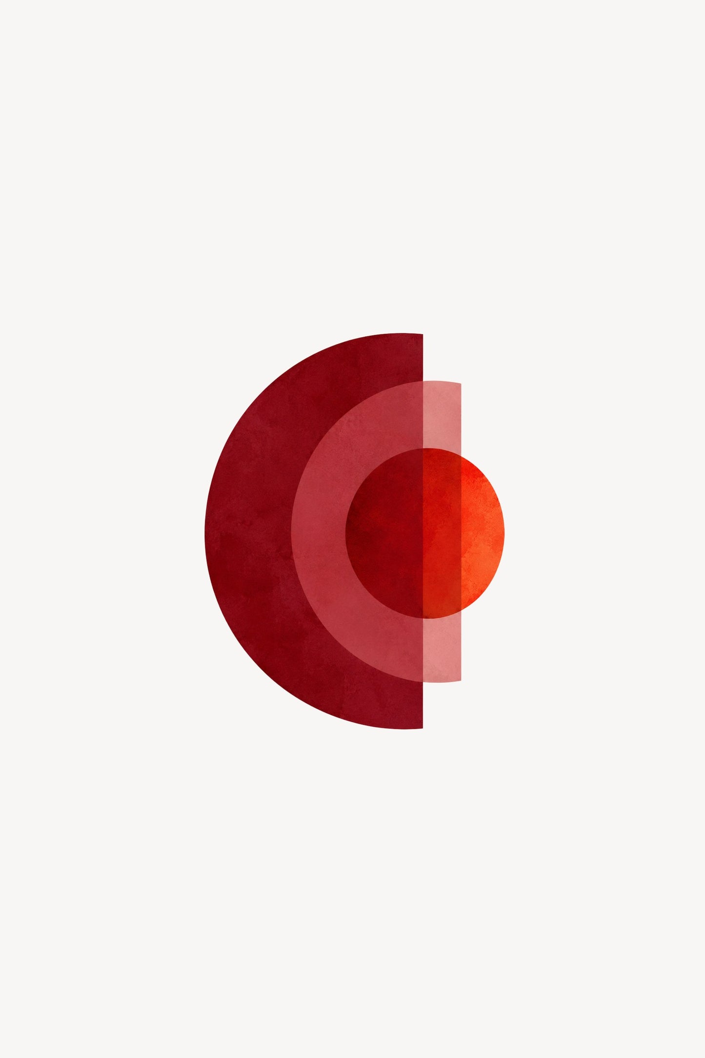 Blood Moon geometric abstract art print — Art Spectrum