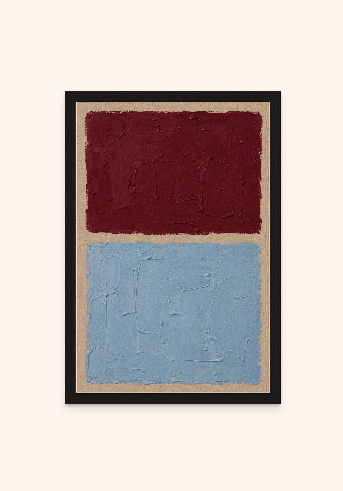 Bordeaux Sky framed print in a black frame — Art Spectrum