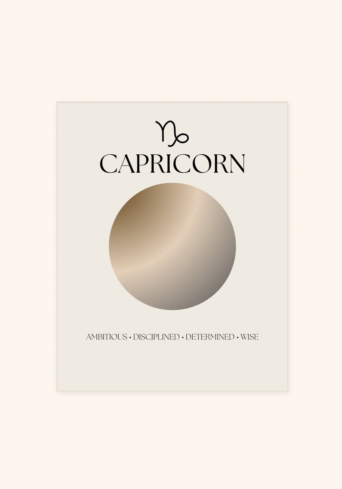 Capricorn Zodiac Sign art print, unframed — Art Spectrum