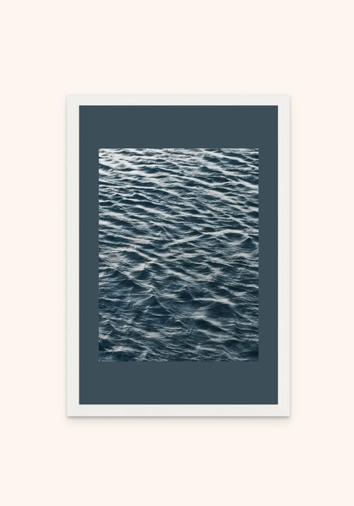 Cascade framed print in a white frame — Art Spectrum