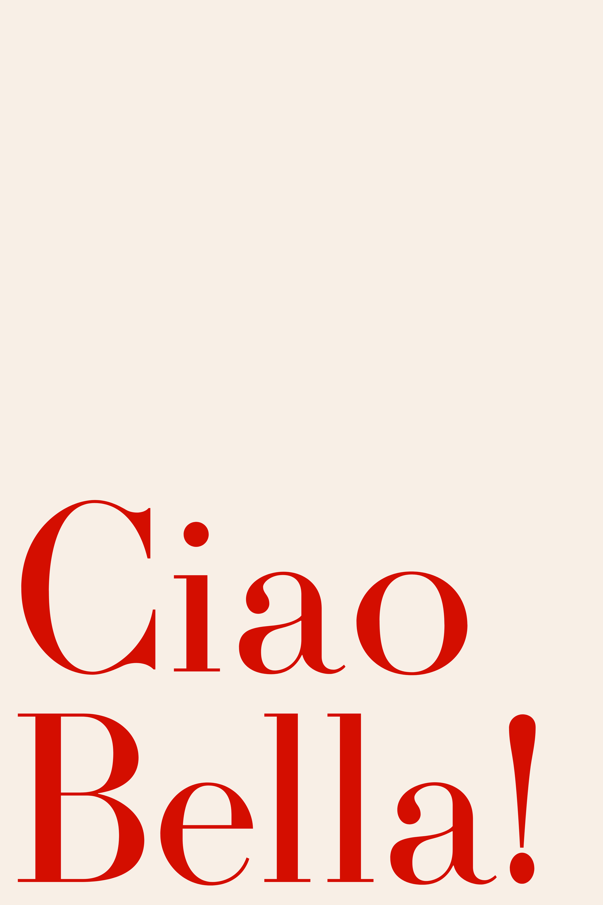Ciao Bella - Art Spectrum