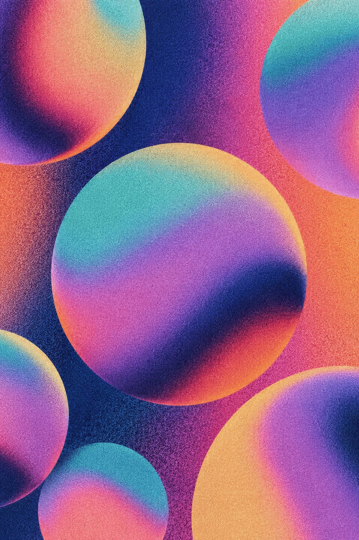 Cluster geometric abstract art print — Art Spectrum