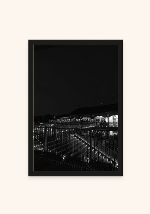 Coal Drops Yard framed print in a black frame — Art Spectrum