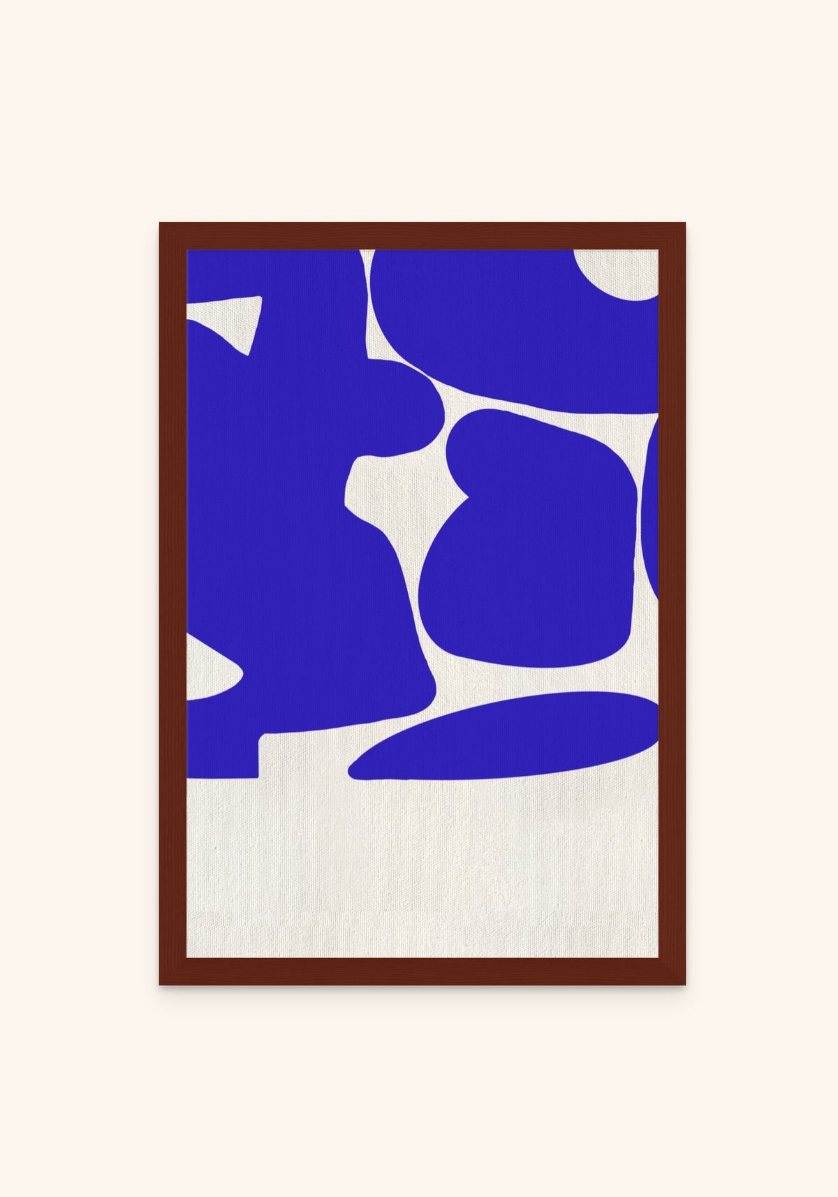 Cobalt framed print in an espresso frame — Art Spectrum