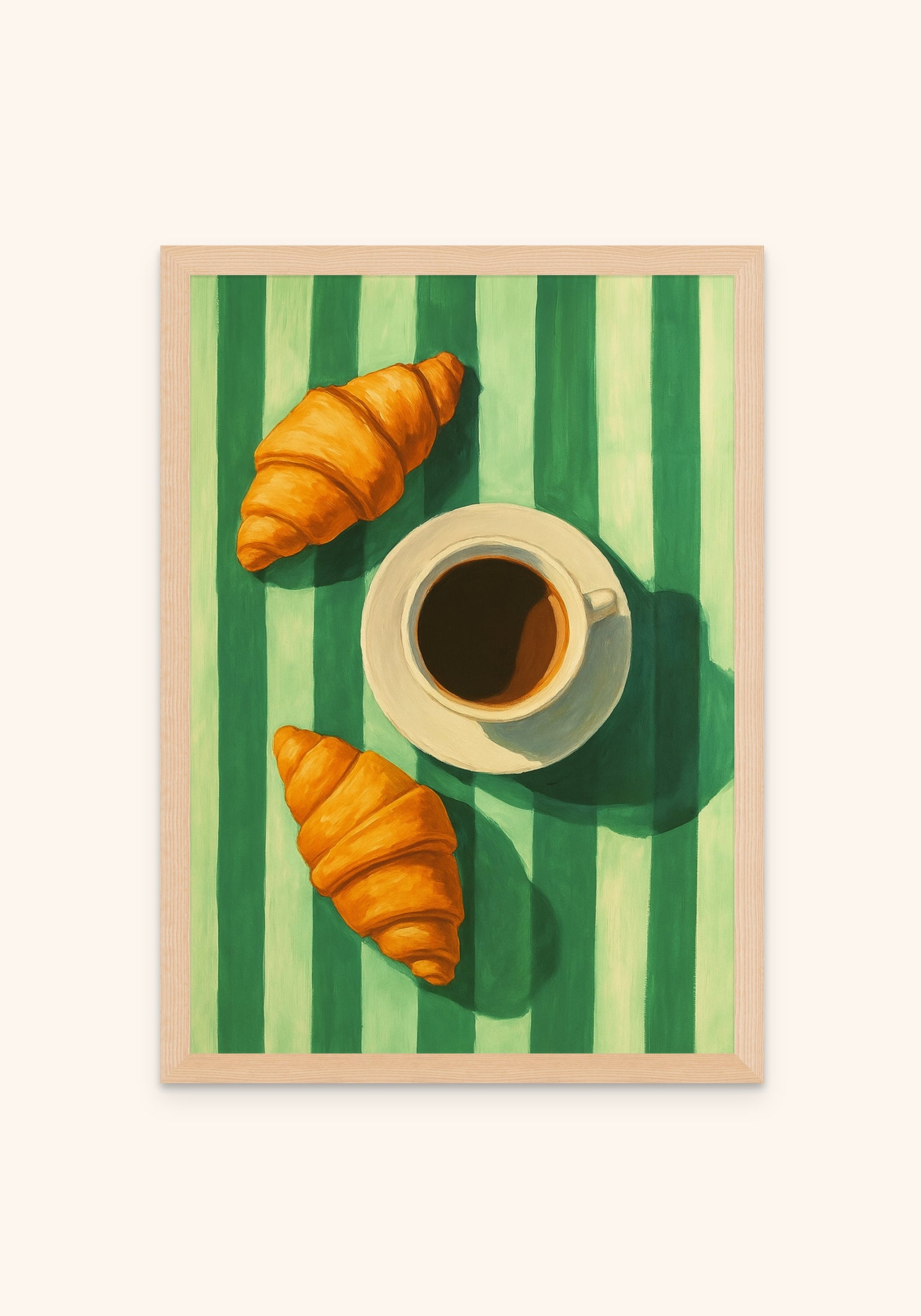 Coffee And Croissant - Art Spectrum