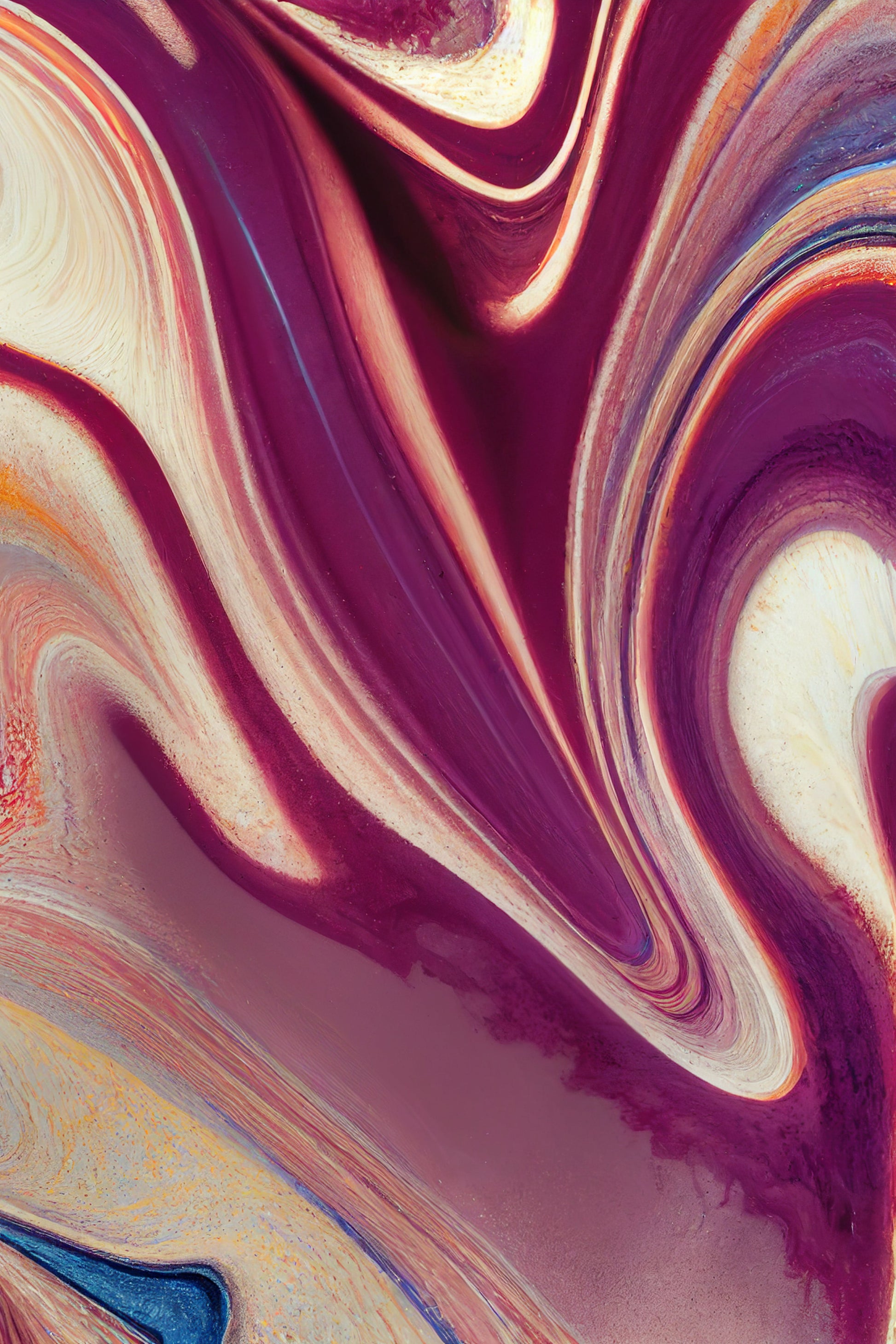 Crimson Flow - Art Spectrum