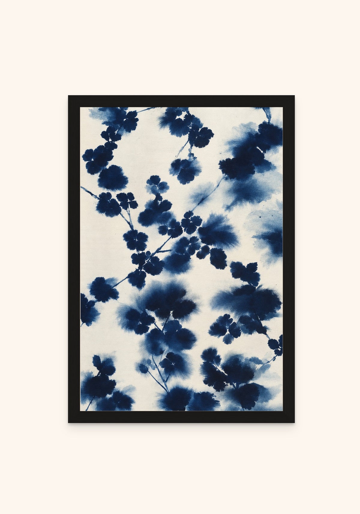 Cyanotype Blue framed print in a black frame — Art Spectrum