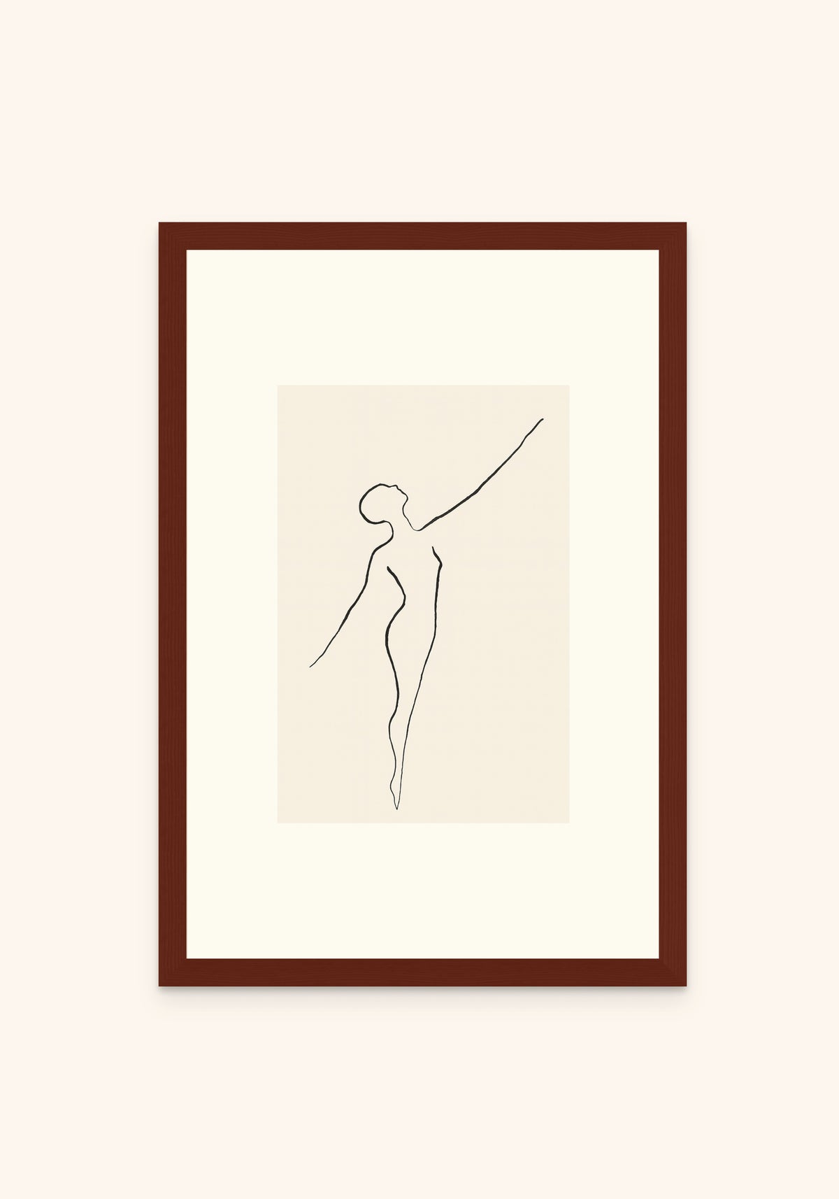 Dance 1 framed print in an espresso frame — Art Spectrum