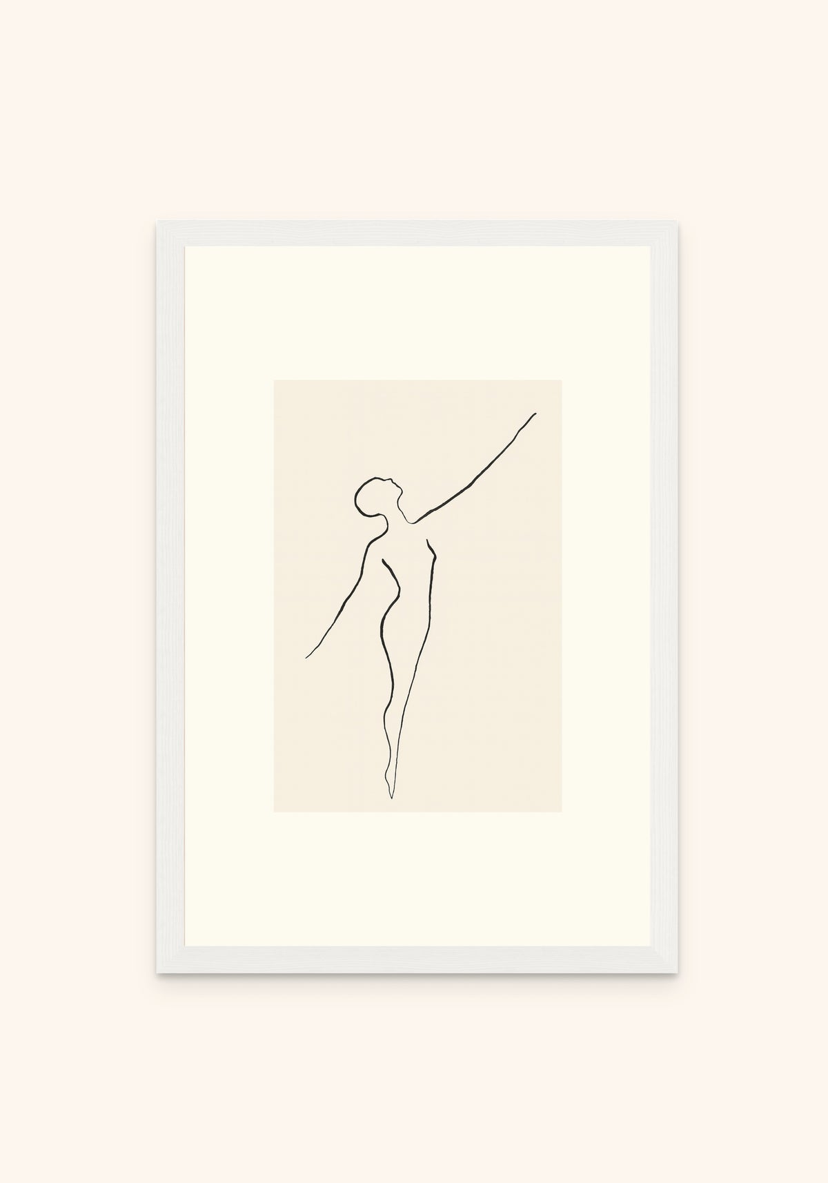 Dance 1 framed print in a white frame — Art Spectrum