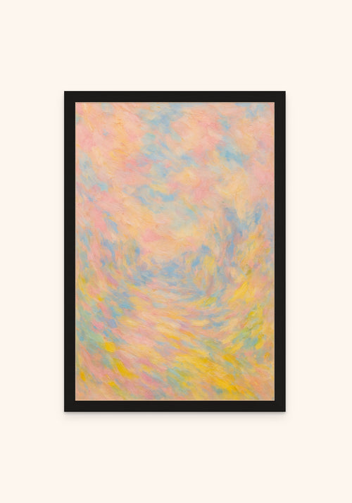 Dawn framed print in a black frame — Art Spectrum