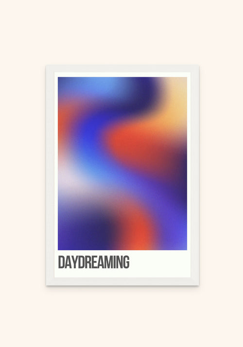 Daydreaming framed print in a white frame — Art Spectrum
